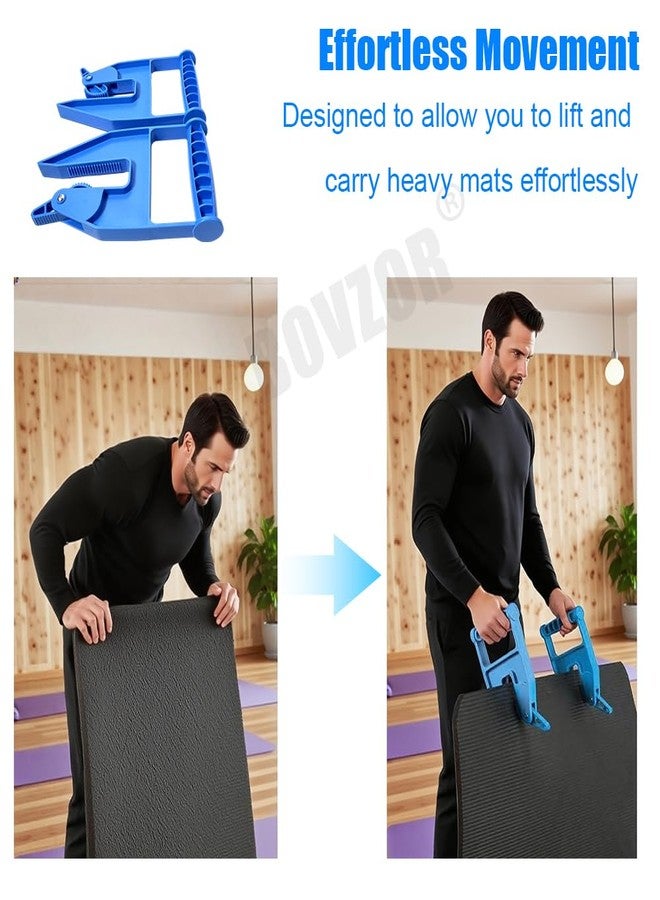 FUZIDDN Pair of Mat Movers Tool - Ergonomic Rubber Mat Grippers for Gym/Horse/Stall Mats | Stainless Steel Anti-Slip Design & IP67 Waterproof | Saves 70% Time vs Manual Handling - Image 5